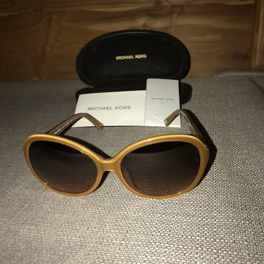 Michael Kors Havanna Brown Jennah Oversize Sunglasses (MKS299)